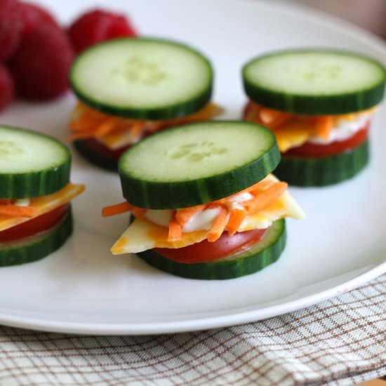 Cucumber Stackers - Recipe photo by brittanyspantry