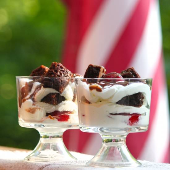 Brownie Berry Trifles - Recipe photo by Bread Brownies and Beyond