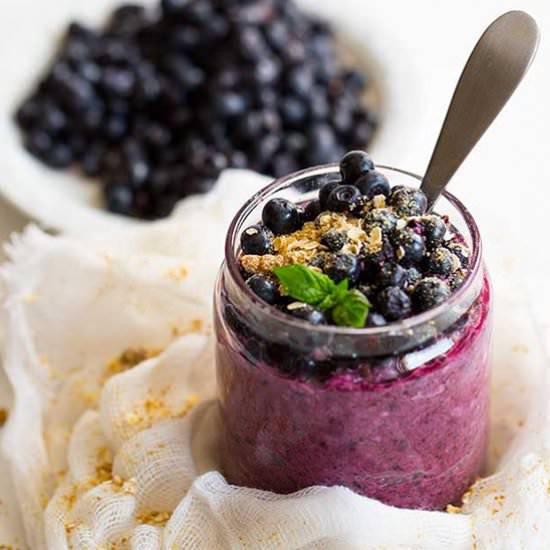 Raw Blueberry Porridge - Recipe photo by daretocook