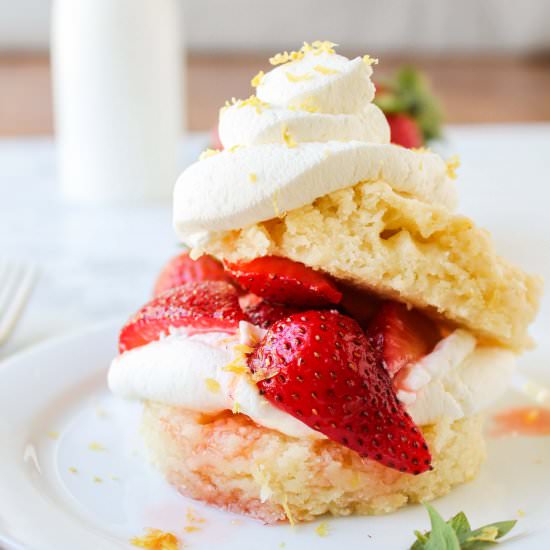 Strawberry Lemon Shortcake - Recipe photo by The Food Charlatan