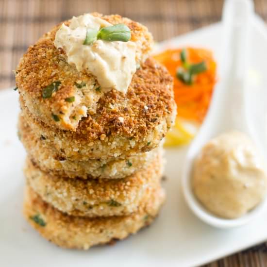 Paleo Crab Cakes - Recipe photo by The Healthy Foodie