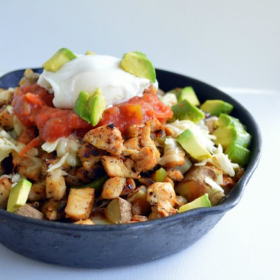 Chicken Fajita Breakfast Skillet - Recipe photo by Sugar Dish Me