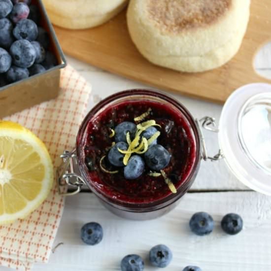 Lemon Blueberry Chia Jam - Recipe photo by Purely Katie