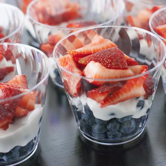 Red White and Blue Berry Cups - Recipe photo by sprouting healthy habits