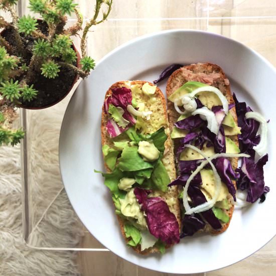 Tuna, Avocado, Wasabi-Mayo Sandwich - Recipe photo by Jas1092