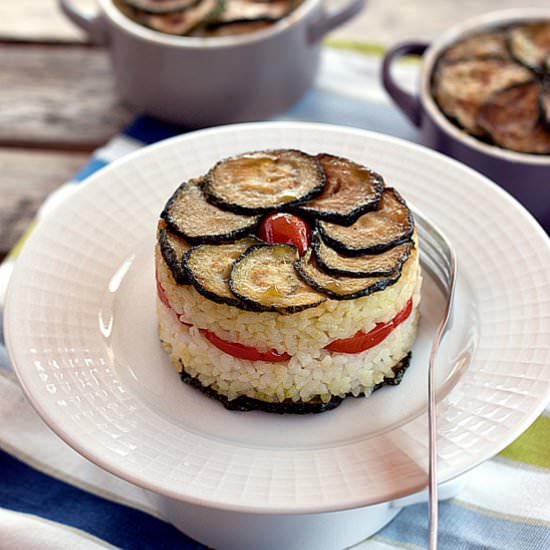 Zucchini and Rice Timbale - Recipe photo by La Cuoca dentro