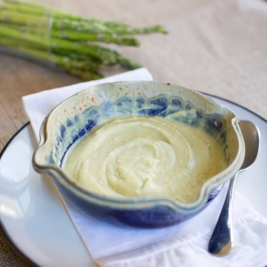 Lemon Curry Asparagus Soup - Recipe photo by annacostafood