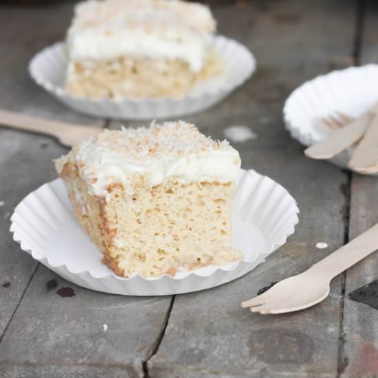 Coconut Tres Leches Cake - Recipe photo by jellib