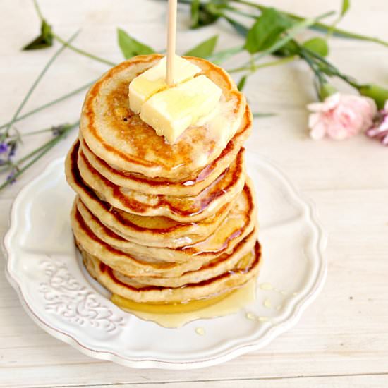 Honey Greek Yogurt Pancakes - Recipe photo by honeyandfigs