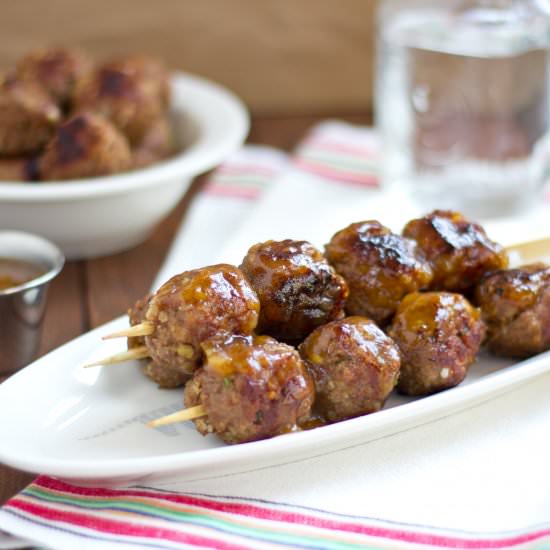 Meatballs with Sweet plum sauce - Recipe photo by SaucySpatula