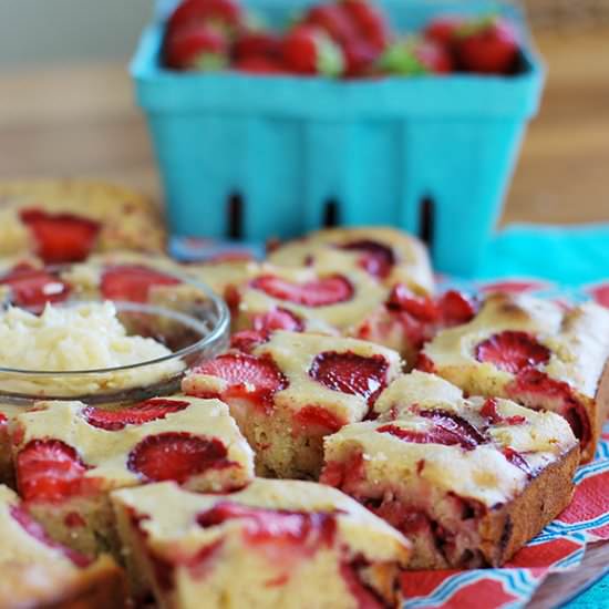 Strawberry Cornbread - Recipe photo by asunshinyday