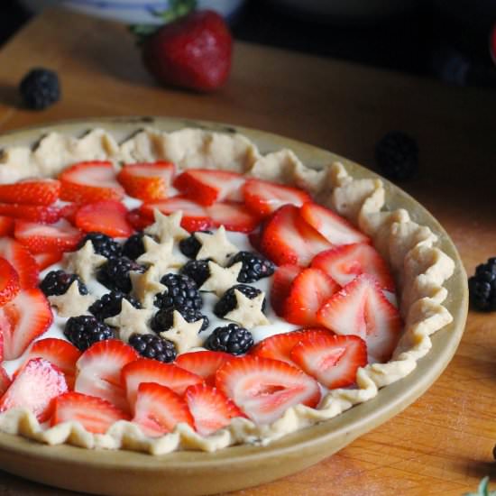 Berry Cream Pie - Recipe photo by Whereyourtreasureis