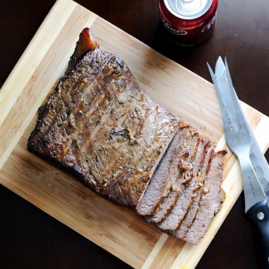 Dr Pepper Marinated Brisket - Recipe photo by NiftyMom