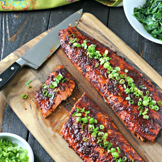 Spicy Glazed Salmon - Recipe photo by EverydayMaven