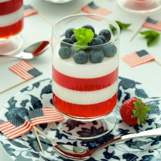 Layered Panna Cotta - Recipe photo by The Cafe Sucre Farine