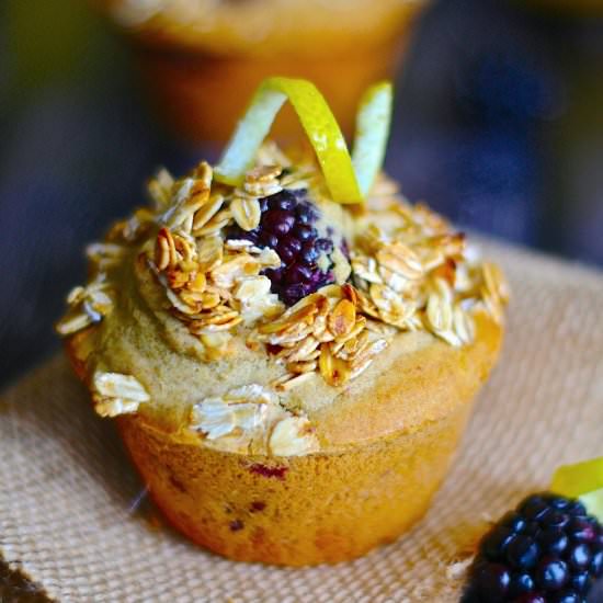 Lemon Blackberry Muffins - Recipe photo by petiteallergytreats