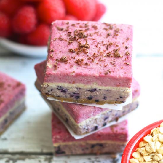 Raspberry Bars (Gluten Free Raw) - Recipe photo by petiteallergytreats
