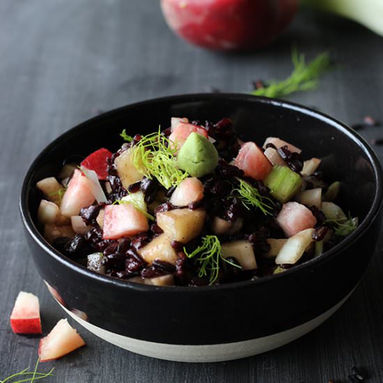 Black Rice & Wasabi Salad - Recipe photo by Mathilda Motte