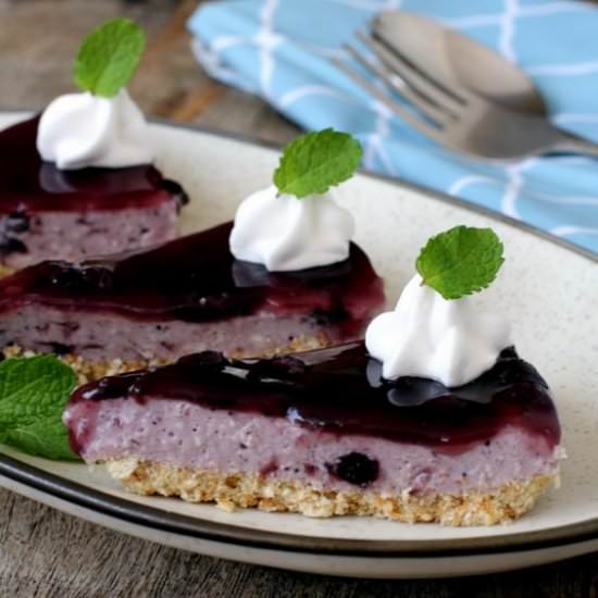 No Bake Blueberry Cheesecake - Recipe photo by Sailu