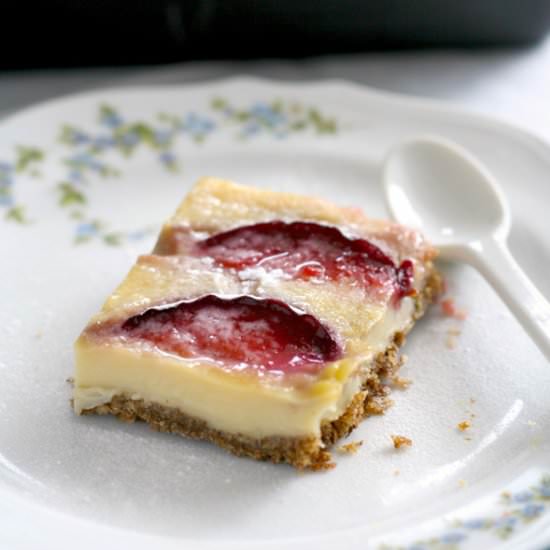 Plum Pie with Custard and Weetabix - Recipe photo by Cookie Cottage