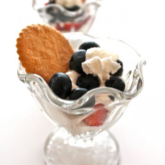 Patriotic Fruit & Yogurt Parfaits - Recipe photo by Sweet To The Soul