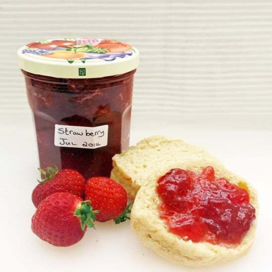 Strawberry Jam - Recipe photo by The Crispy Crouton