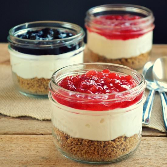 No-Bake Cheesecakes in a Jar - Recipe photo by Family Feedbag