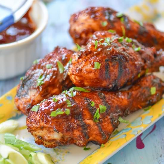 Chicken w/Chipotle-Beer BBQ Sauce - Recipe photo by ChefDeHome