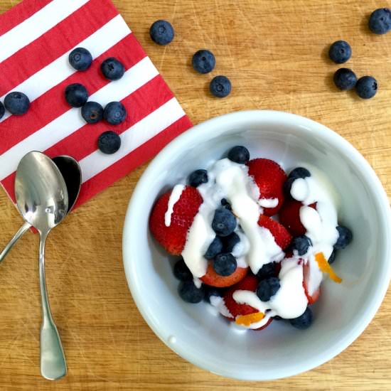 Summer Berries with Sweet Cream - Recipe photo by caramelizedblog