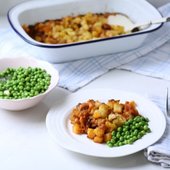 Sausage & Leek Bake with Vegetables - Recipe photo by reallyprettyuseful