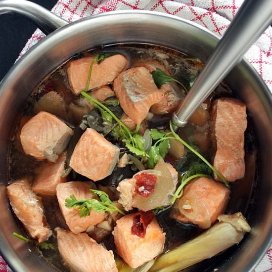 Thai Salmon Soup - Recipe photo by dailycookingquest