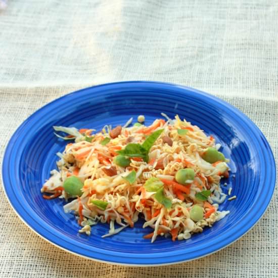 Lighter Cabbage Ramen Noodle Salad - Recipe photo by TspCurry
