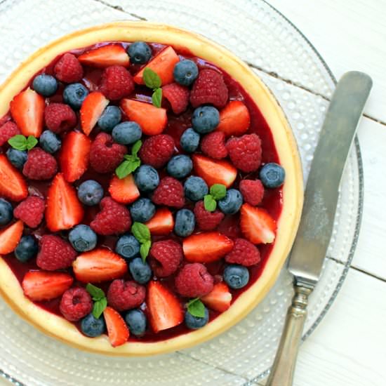 Triple Berry Cheesecake - Recipe photo by Wicked sweet kitchen