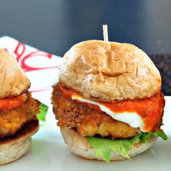 Turkey Parmesan Sliders - Recipe photo by simply sated