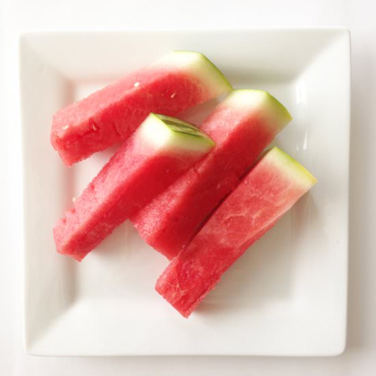 Cutting Watermelon - Recipe photo by TheSkinnyFork