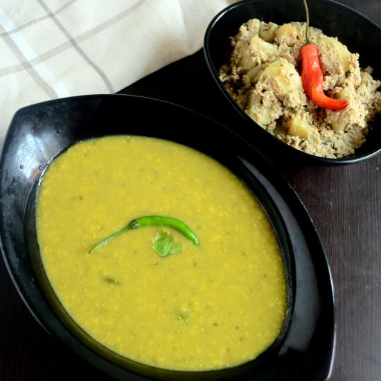 Bengali lunch - Recipe photo by Chitras food book