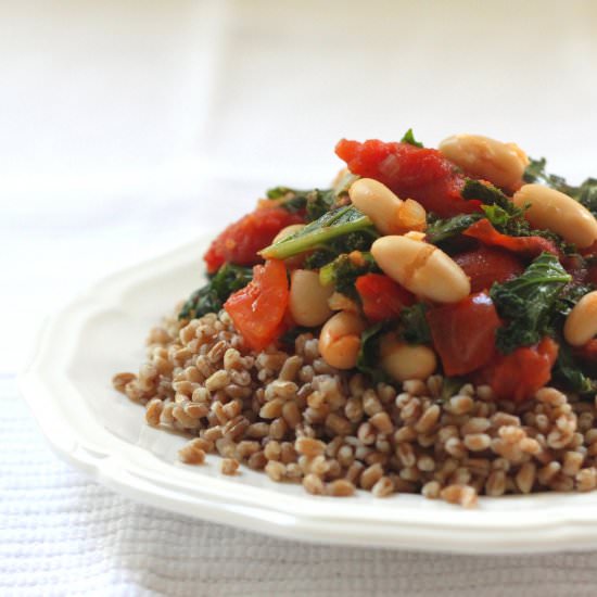 Moroccan Braised Kale - Recipe photo by jenessasdinners