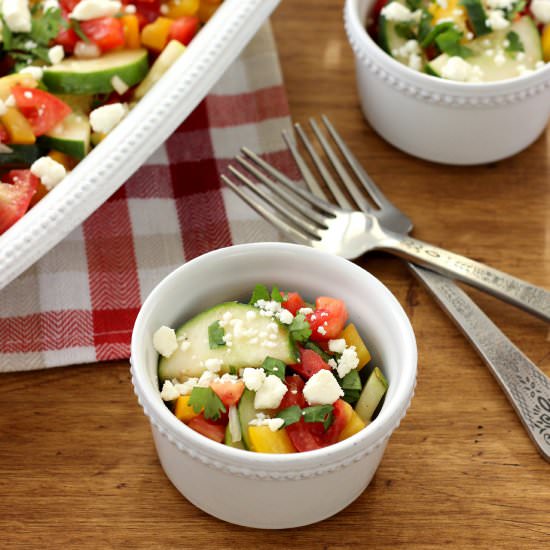 Cucumber Tomato Salad - Recipe photo by akitchenaddiction