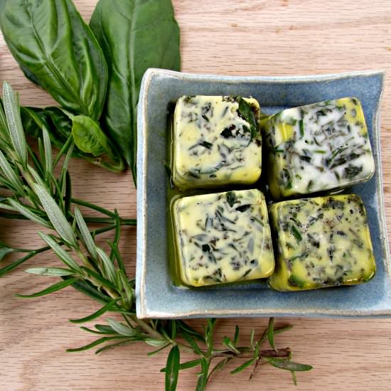 Fresh Herb Butter Cubes - Recipe photo by YakkaFIT