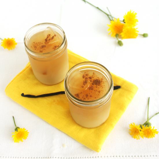 Iced Dandelion Vanilla Latte - Recipe photo by JesseLWellness