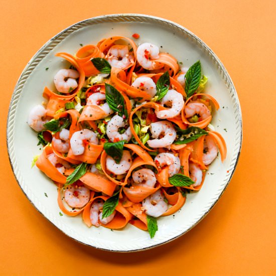 15 Minute Thai Prawn Salad - Recipe photo by AFeastForTheEyes