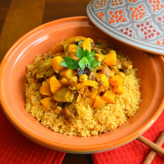 Moroccan Chicken over Couscous - Recipe photo by jeanieandluluskitchen