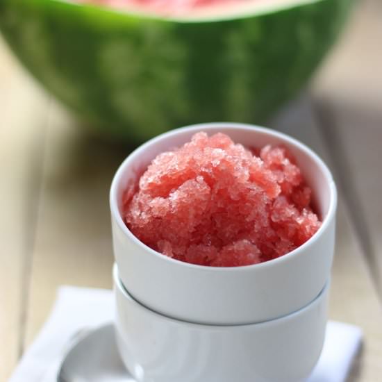 Watermelon Granita - Recipe photo by First Time Foods