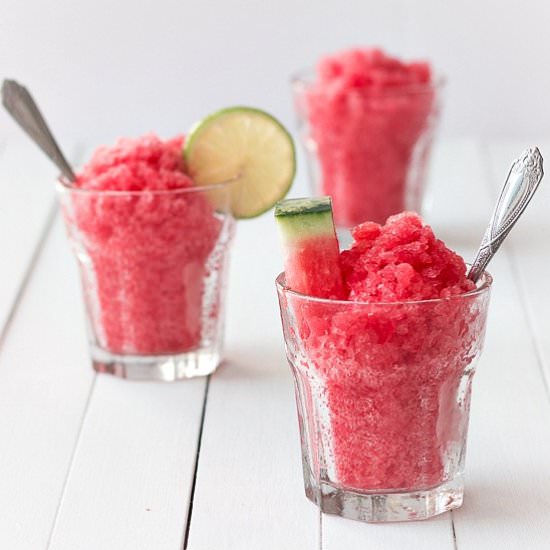 Watermelon Lime Granita - Recipe photo by ChillyFrosting