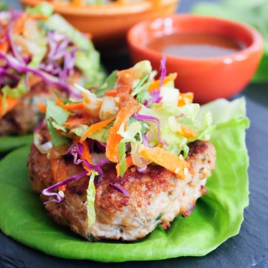 Chinese Chicken Salad Burgers - Recipe photo by domesticateme