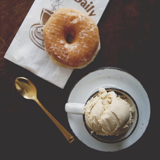 Glazed Doughnut Ice Cream - Recipe photo by thekitchykitchen