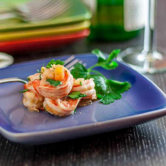Shrimp with Tomato and Onion Tapas - Recipe photo by Ethnic Spoon