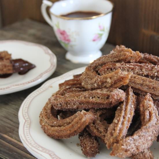 Vegan Chilli Chocolate Churros - Recipe photo by The Cookie Fairy