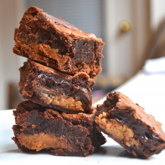 Peanut Butter Cup Brownies - Recipe photo by monicasbakes