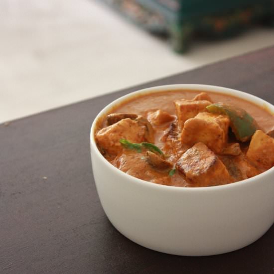 Paneer Mushroom & Bell Pepper Curry - Recipe photo by rekhavengalil